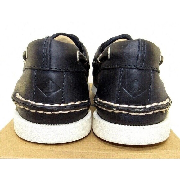 Men's Sperry Top-Sider Authentic Original Navy 2-Eye Cross Lace Boat Shoes NWT - Picture 4 of 5